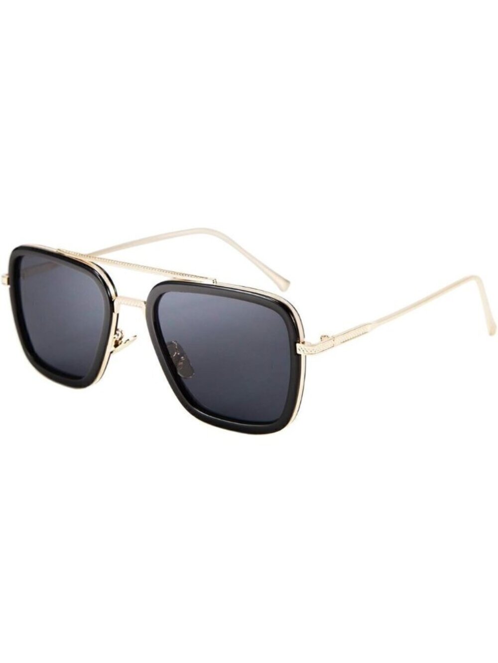Retro Square Iron Man Tony Stark Sunglasses Trendy  Downeyer Gradient Lens